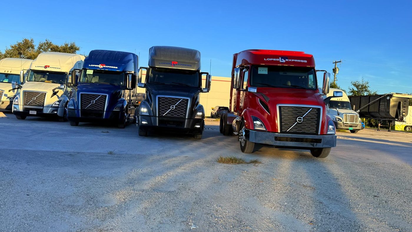 Part of the fleet, between runs