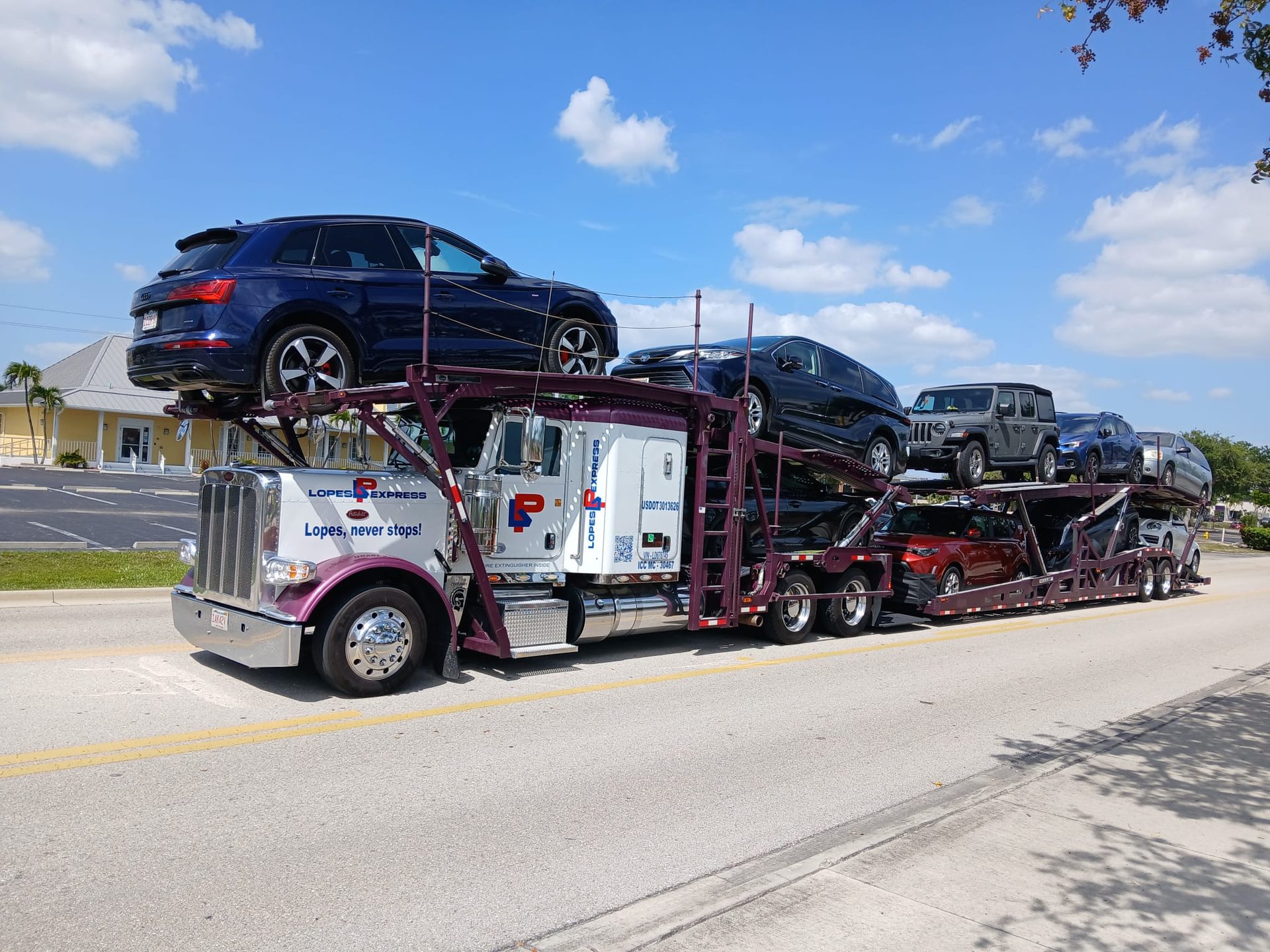 Loaded and heading out of Florida