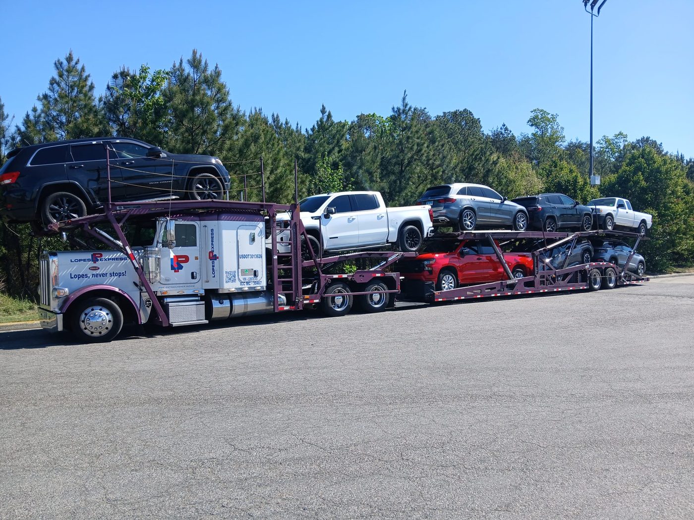 Lopes Express Shipping car hauler